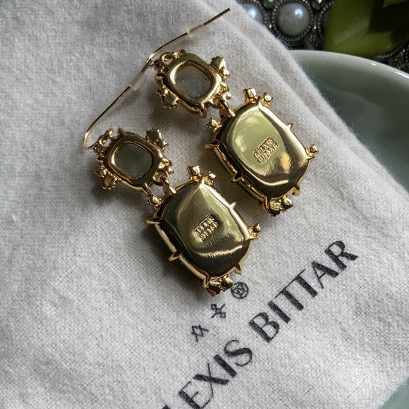 Alexis Bittar Elements Double Drop Earrings NEW - Picture 6 of 12